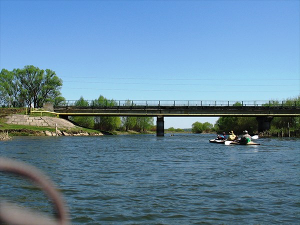 Мост через реку Вабля в районе села Посудичи.